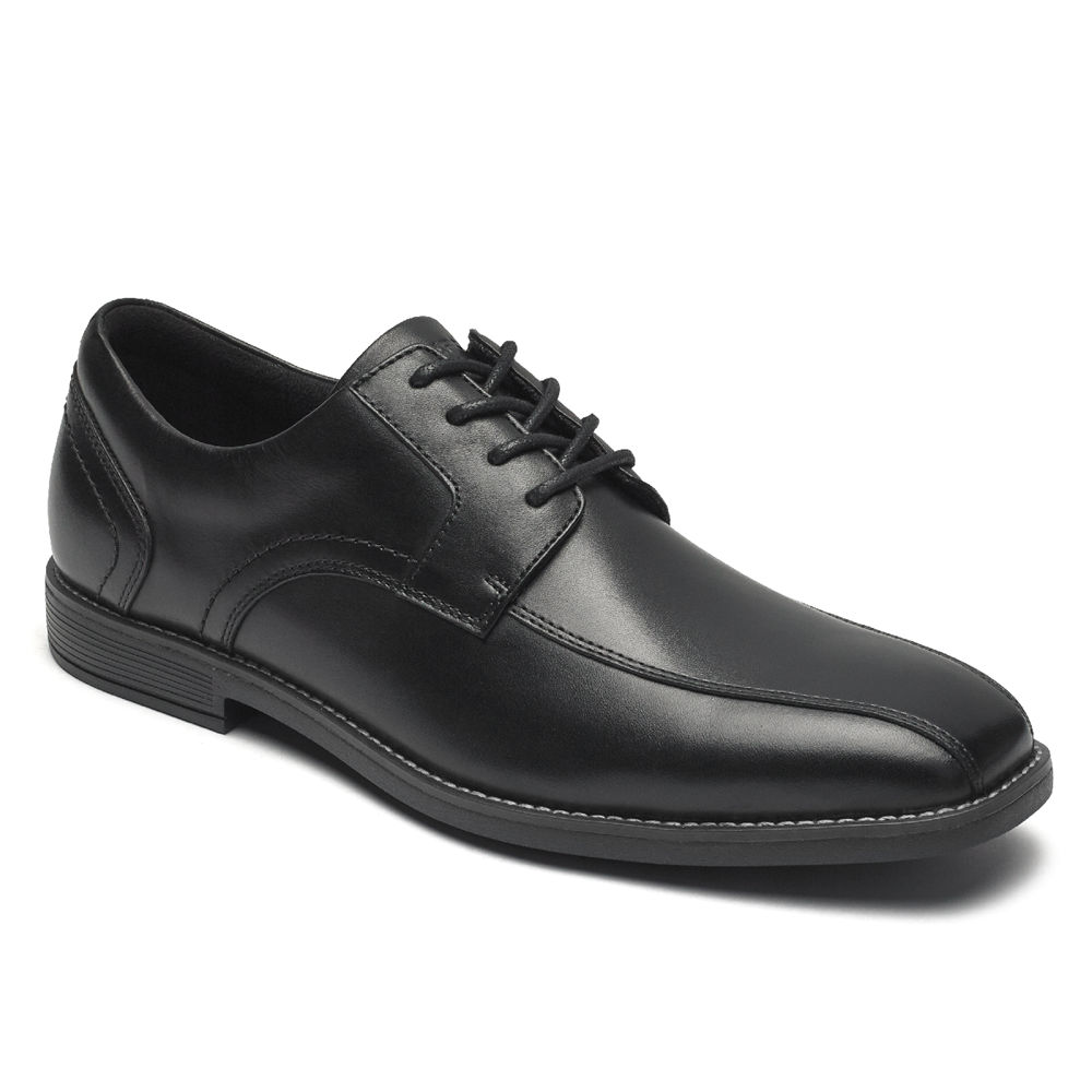 Rockport Singapore Mens Oxfords - Slayter Bike Toe Black - PX5308974